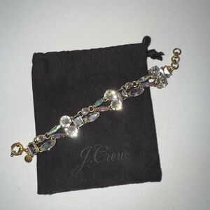 J Crew Bracelet with clear stones